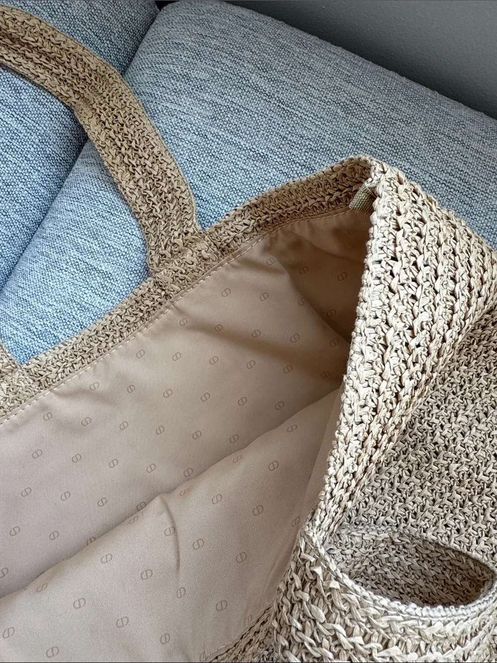 Dior Raffia Tote